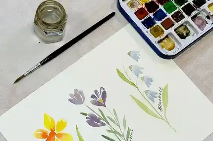 Adult And Child Tutor-led Painting Session At The Crown
