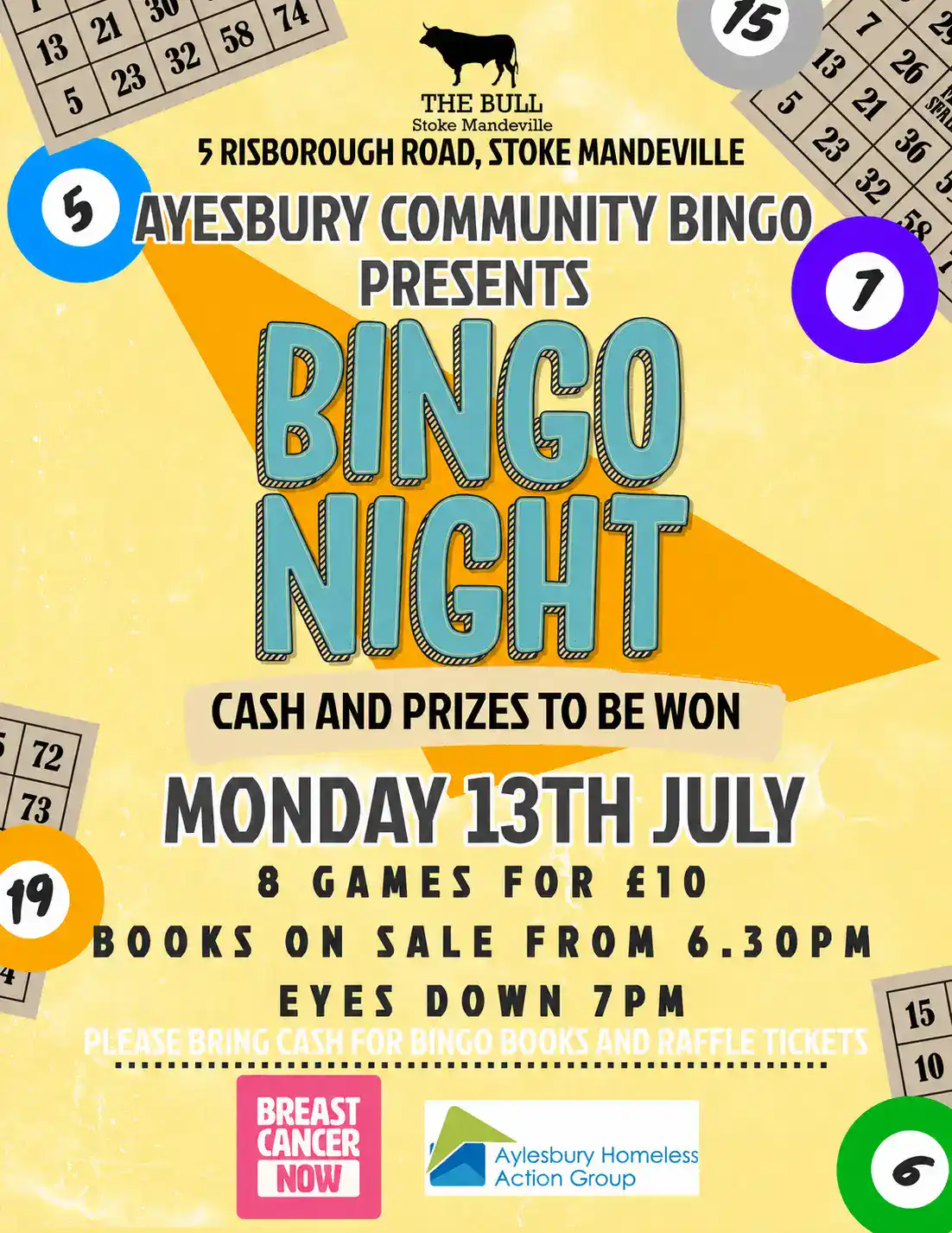 Aylesbury Community Bingo At The Bull