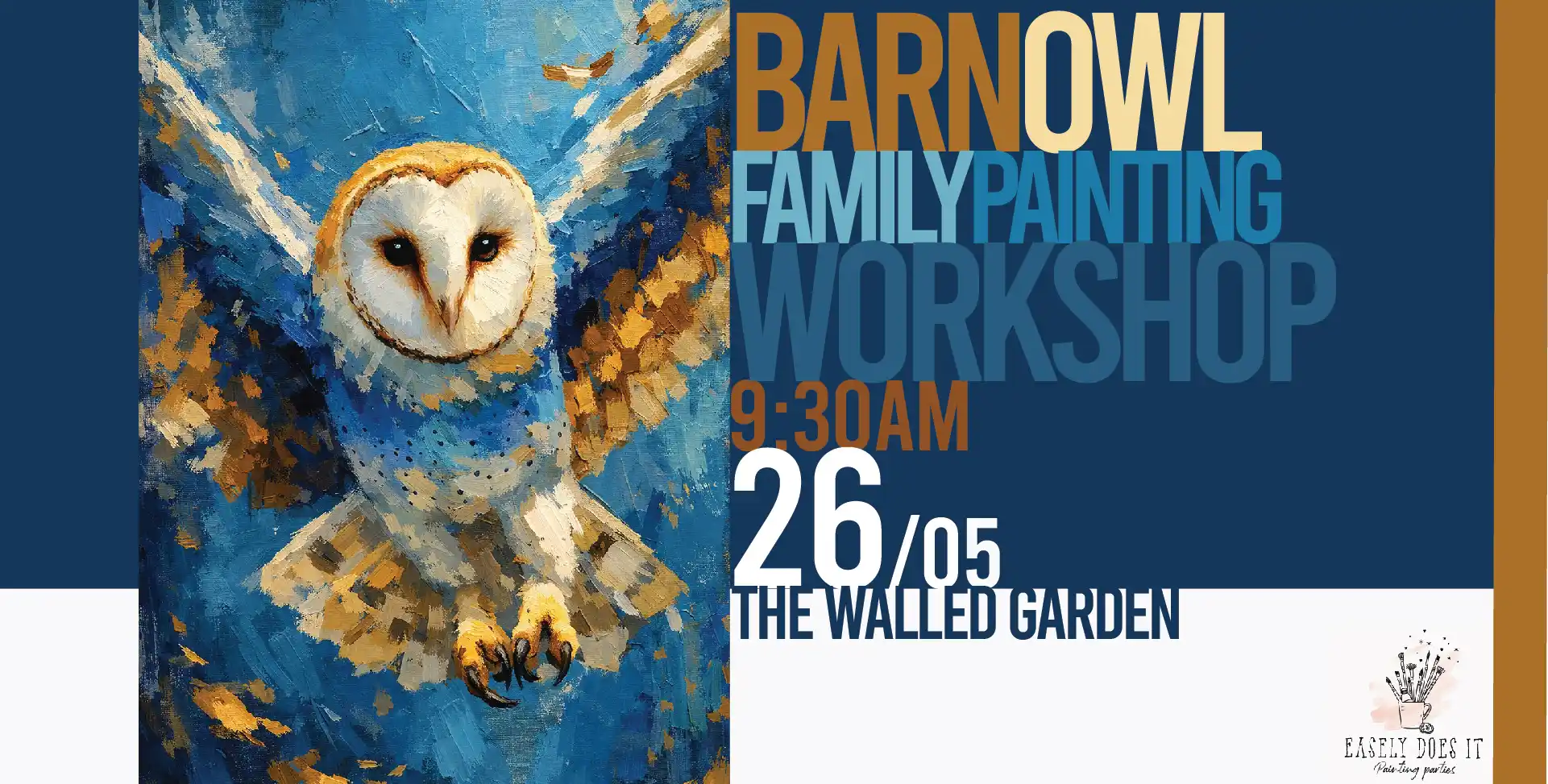 Barn Owl Family Painting Workshop @ The Walled Garden