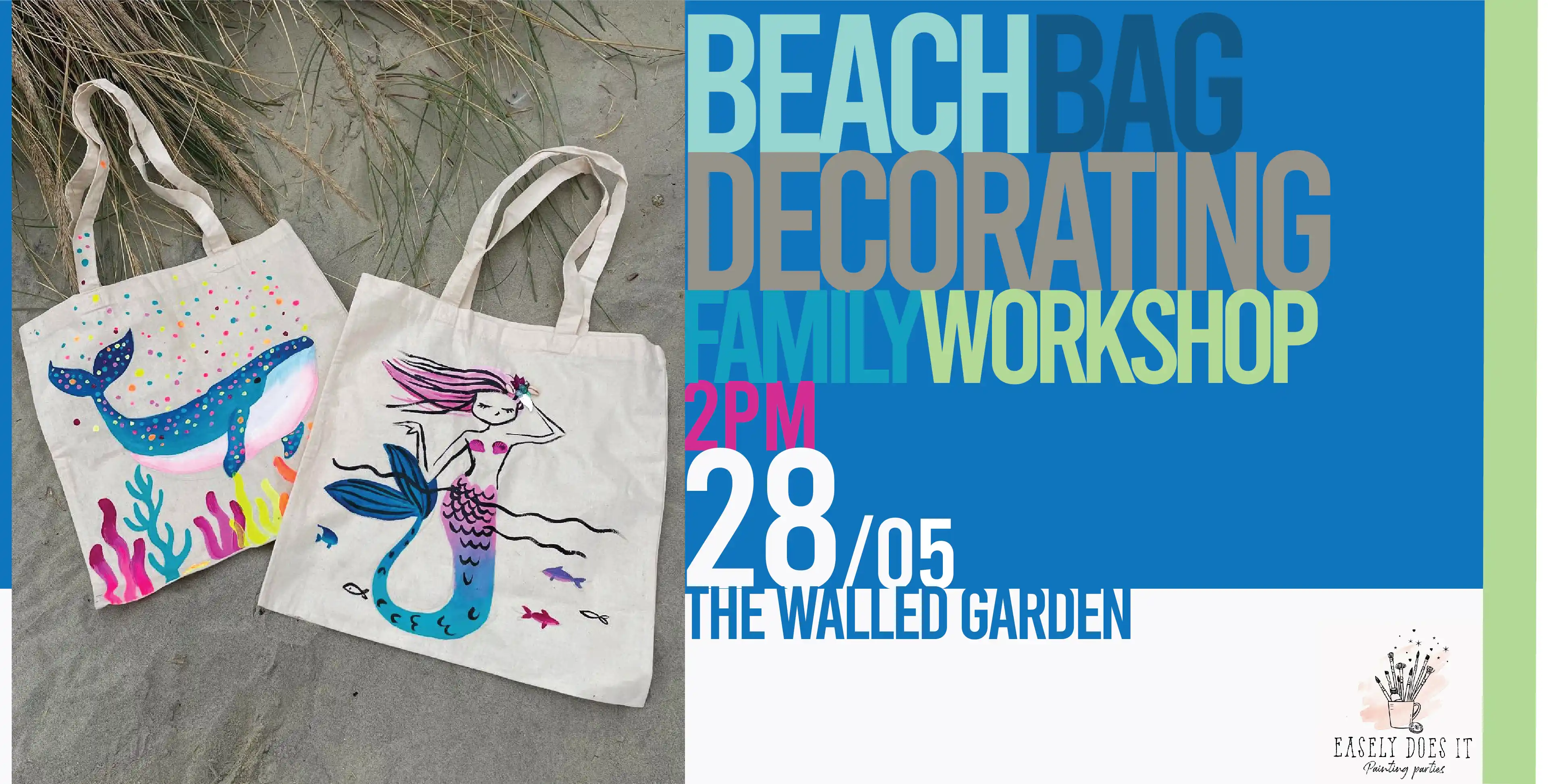 Beach Bag Decorating Workshop @ The Walled Garden