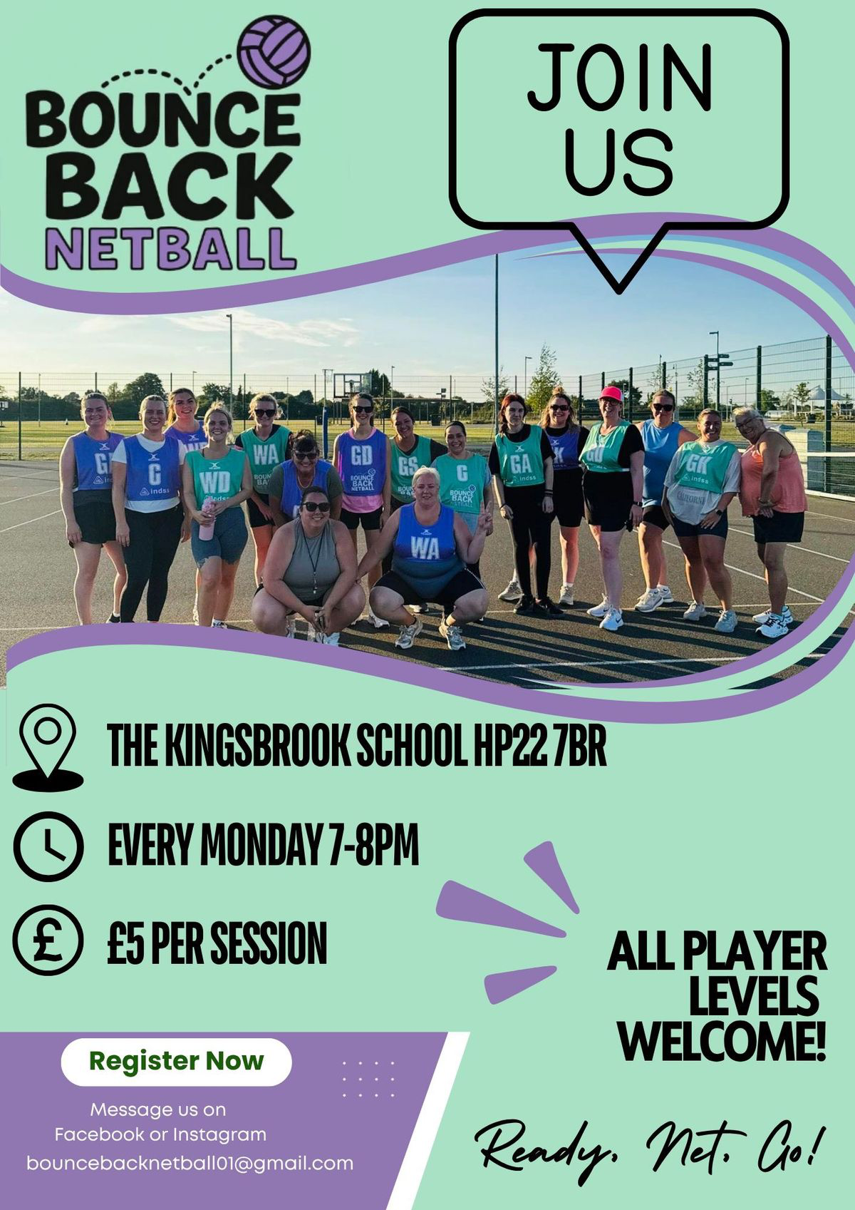 Bounce Back Netball