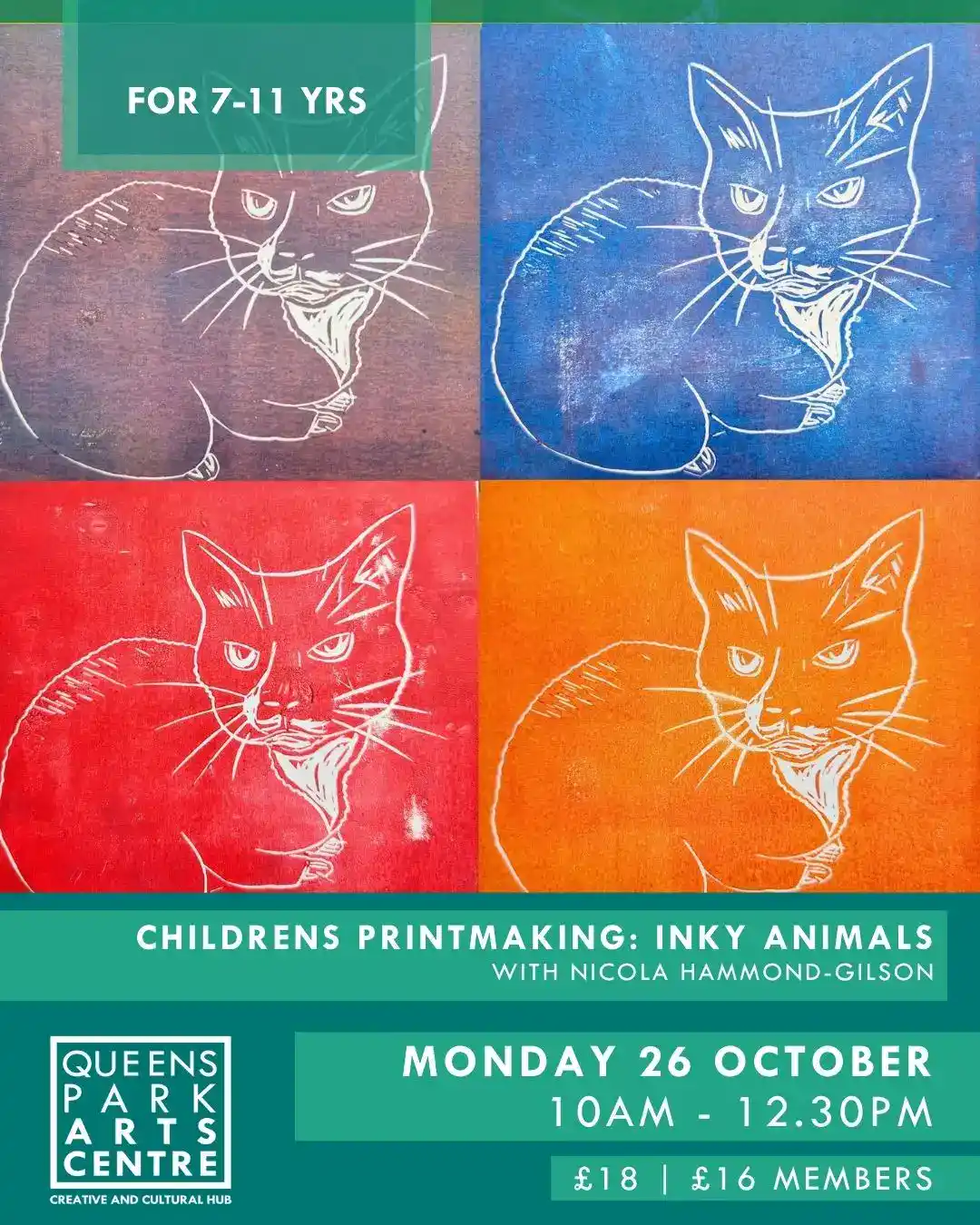 Children's Holiday Printmaking Workshop: Inky Animals