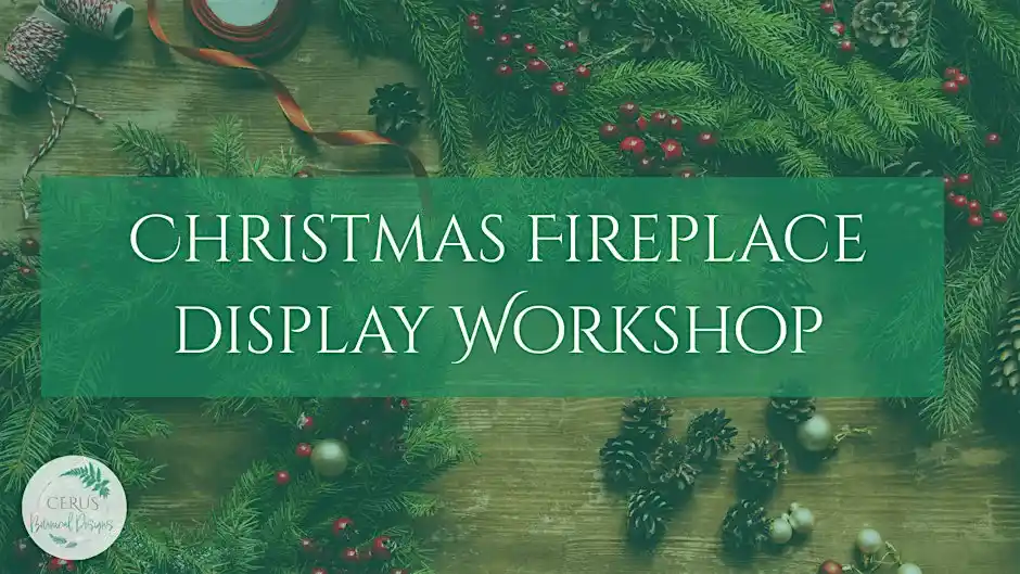 Christmas Fire Place Display Workshop