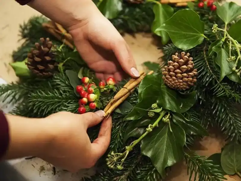 Christmas Wreath Making Workshop At Danesfield House