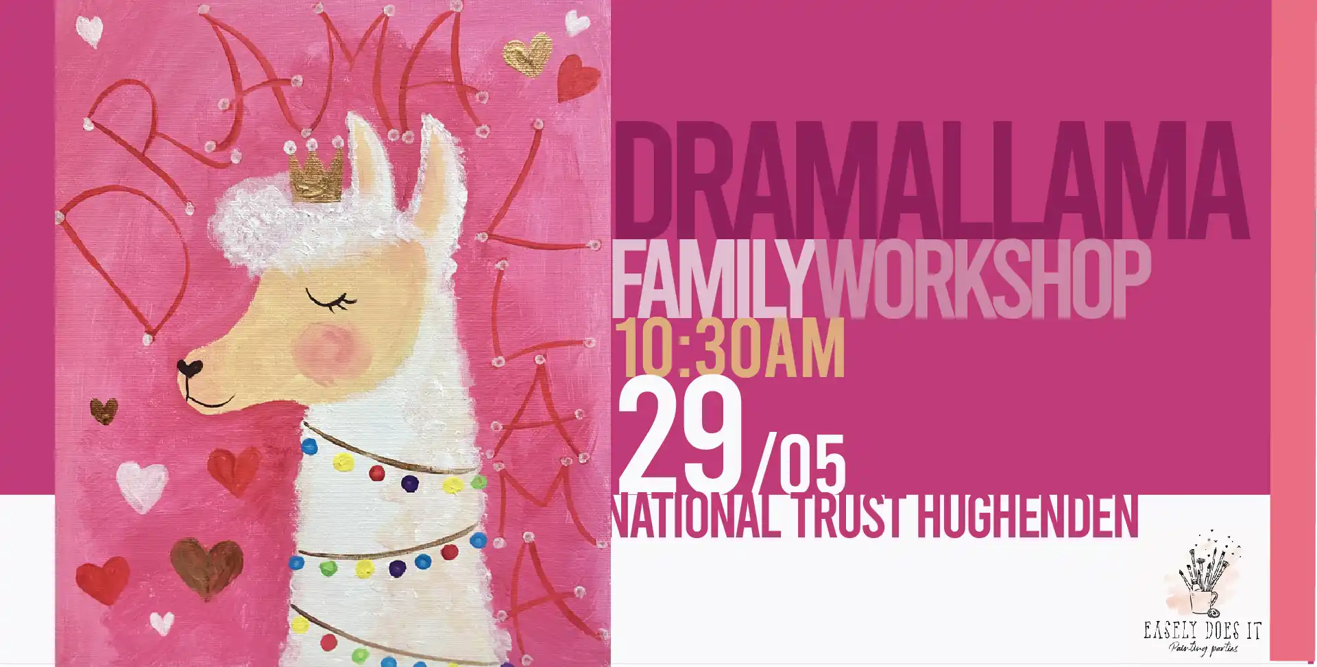 Drama Llama Painting Workshop @ National Trust Hughenden