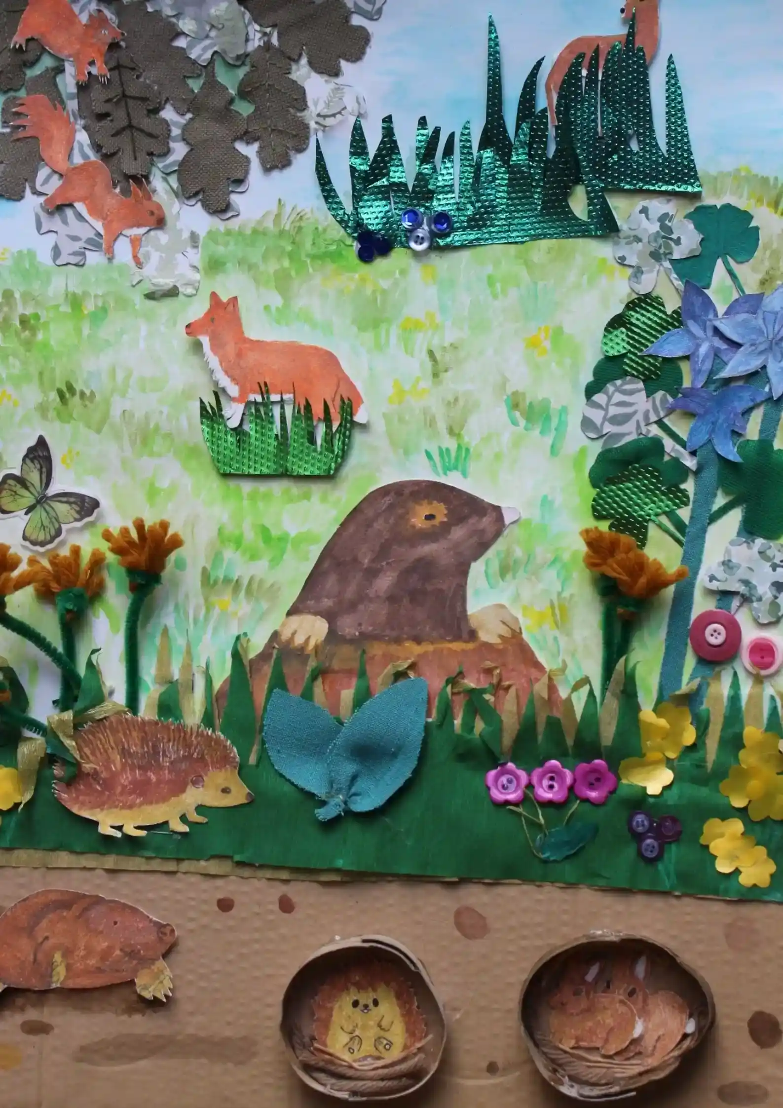 Easter Holiday Workshop For Children: Woodland Creatures Collage