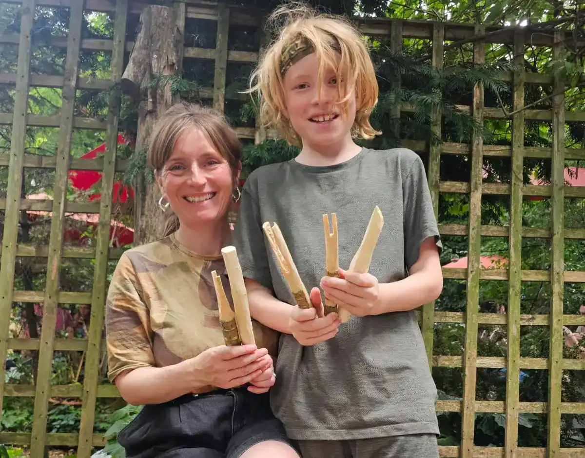 Family Whittling - Bucks Culture Open Weekend