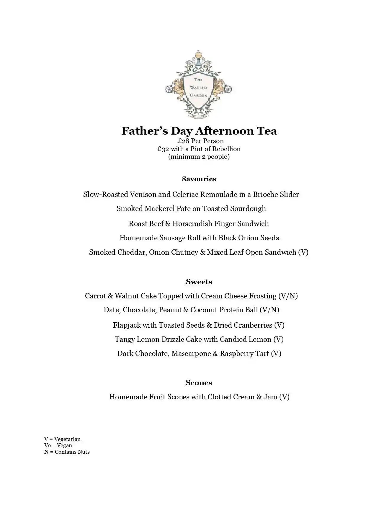 Father's Day Afternoon Tea