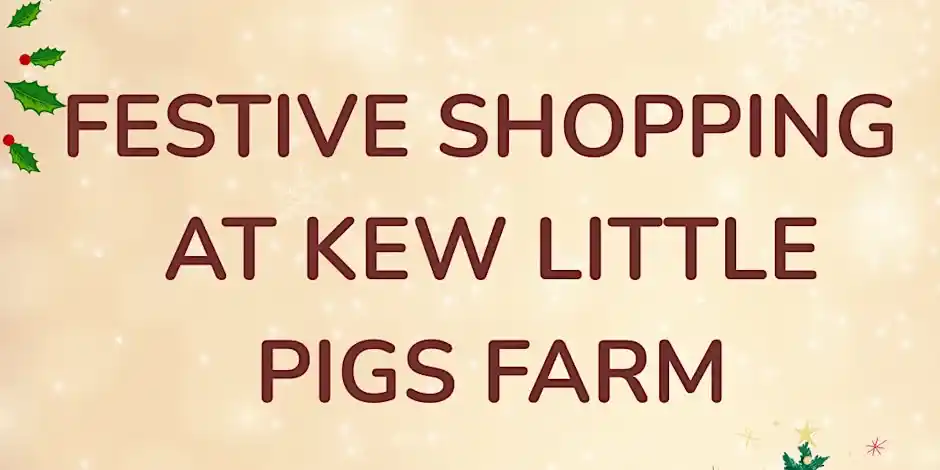 Festive Shopping At Kew Little Pigs