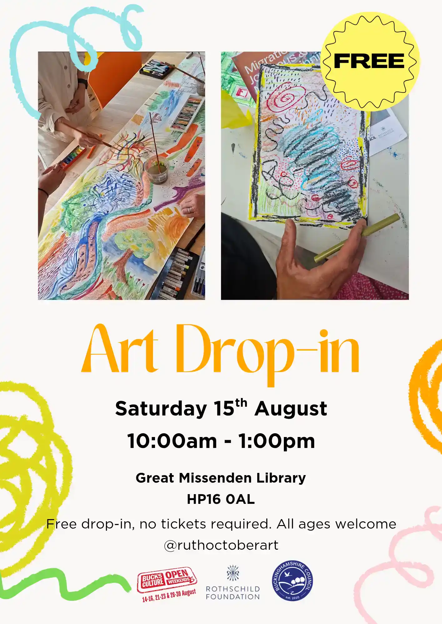 Free Art Drop-in At Great Missenden Library
