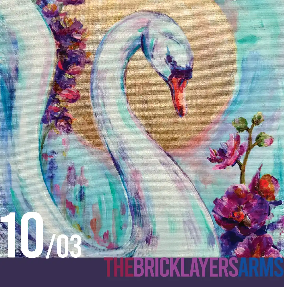 Golden Reflections Paint Night at The Bricklayers Arms