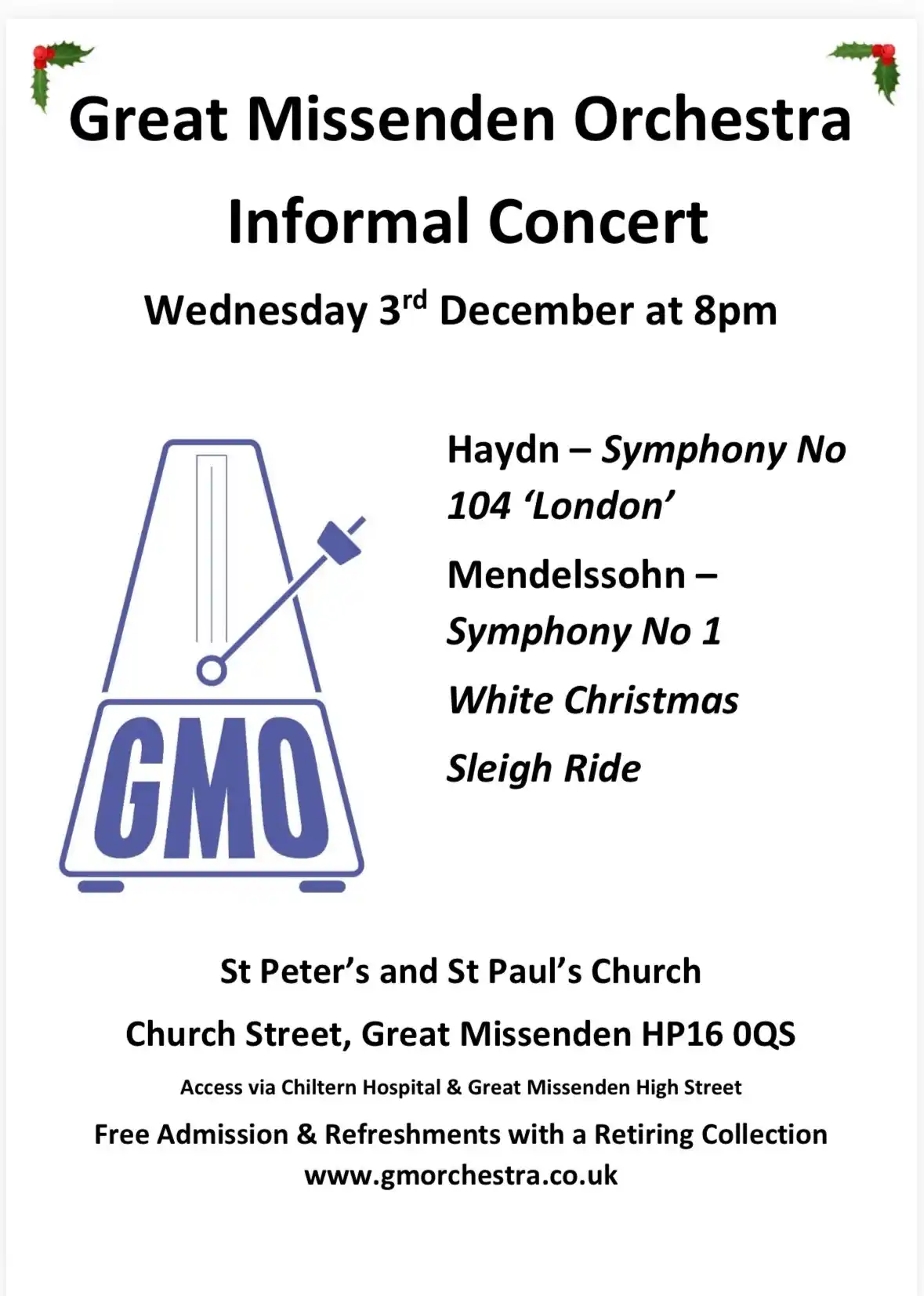 Great Missenden Orchestra Winter Concert