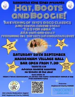 Hat, Boots and Boogie! 1970's Disco Classics and ABBA Tribute Night
