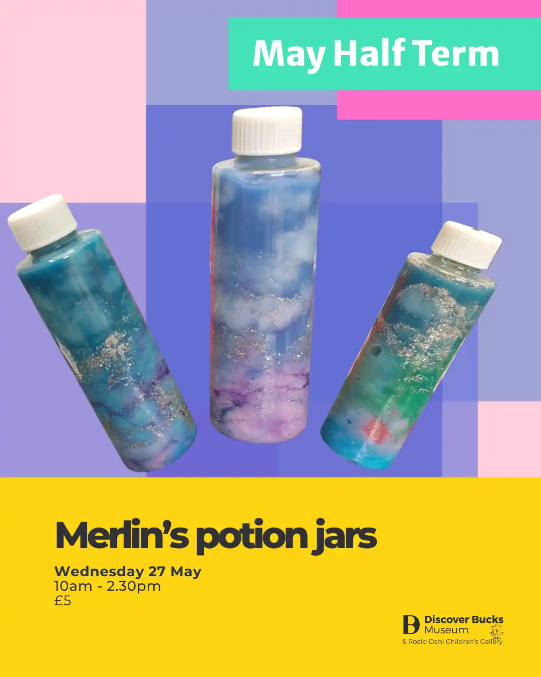 Merlin's Potion Jars @ Discover Bucks Museum