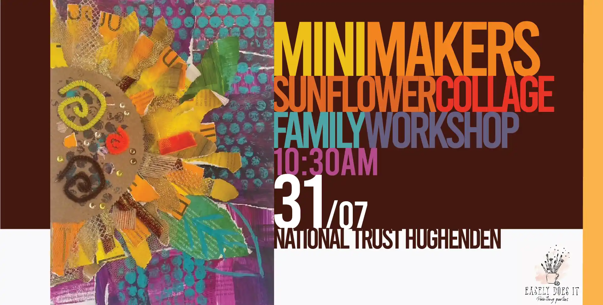 Mini Makers Sunflower Collage Family Workshop