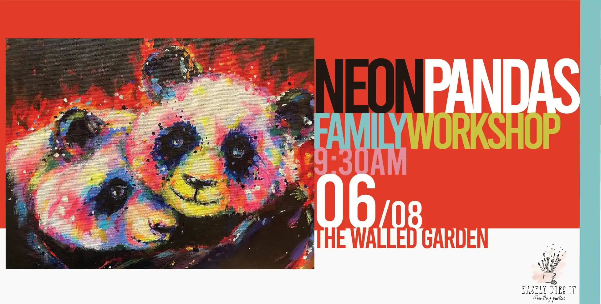 Neon Pandas Family Workshop