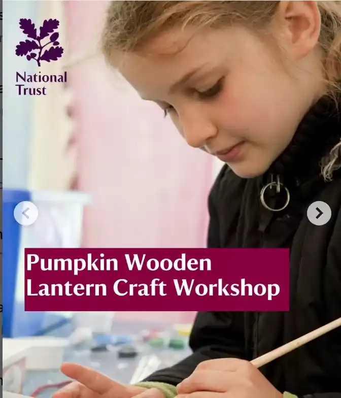 Pumpkin Wooden Lantern Craft Workshop At Hughenden Manor