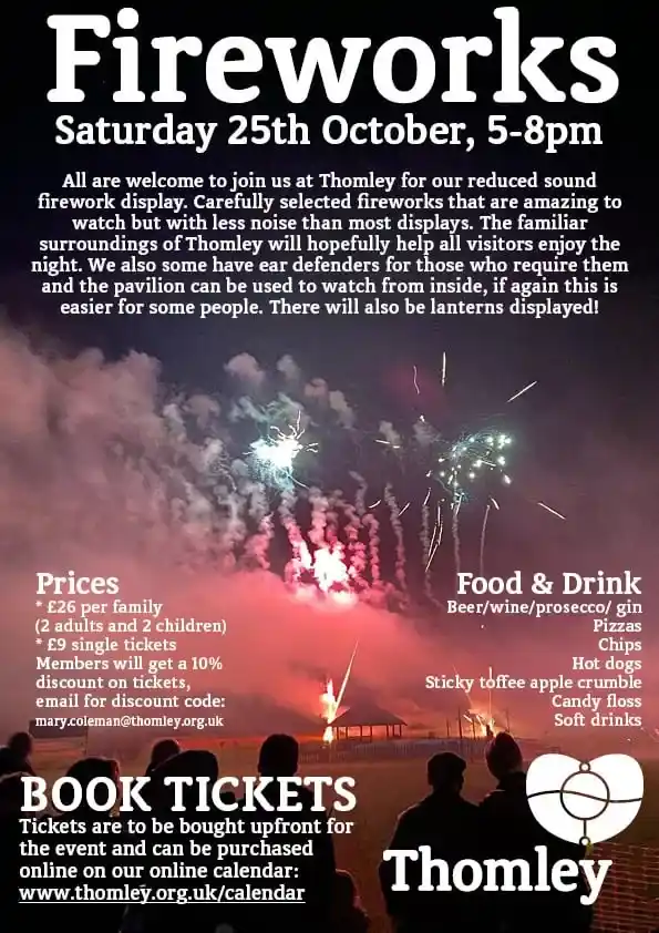 Reduced-Sound Firework Display