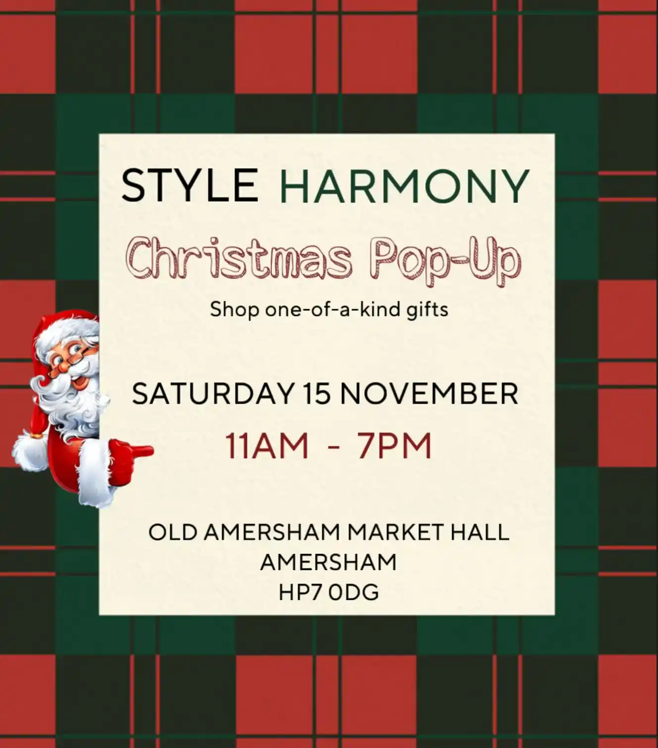 Style Harmony Christmas Pop-Up