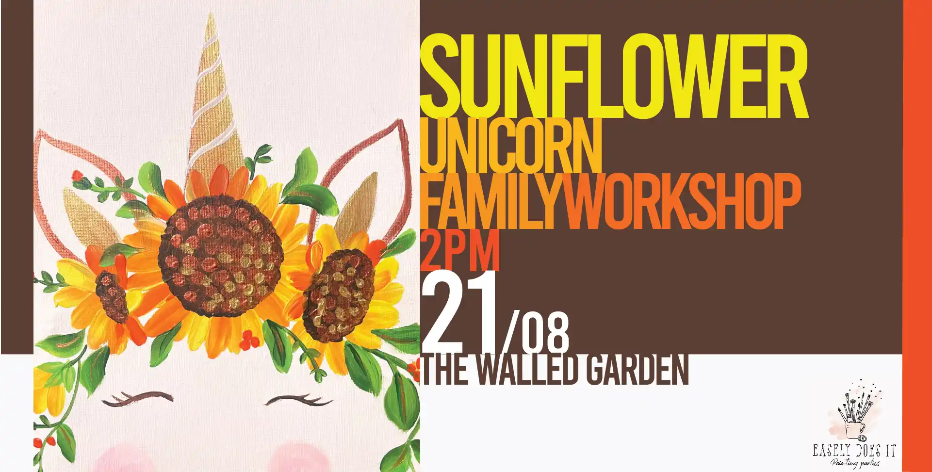 Sunflower Unicorn Famil Painting Workshop
