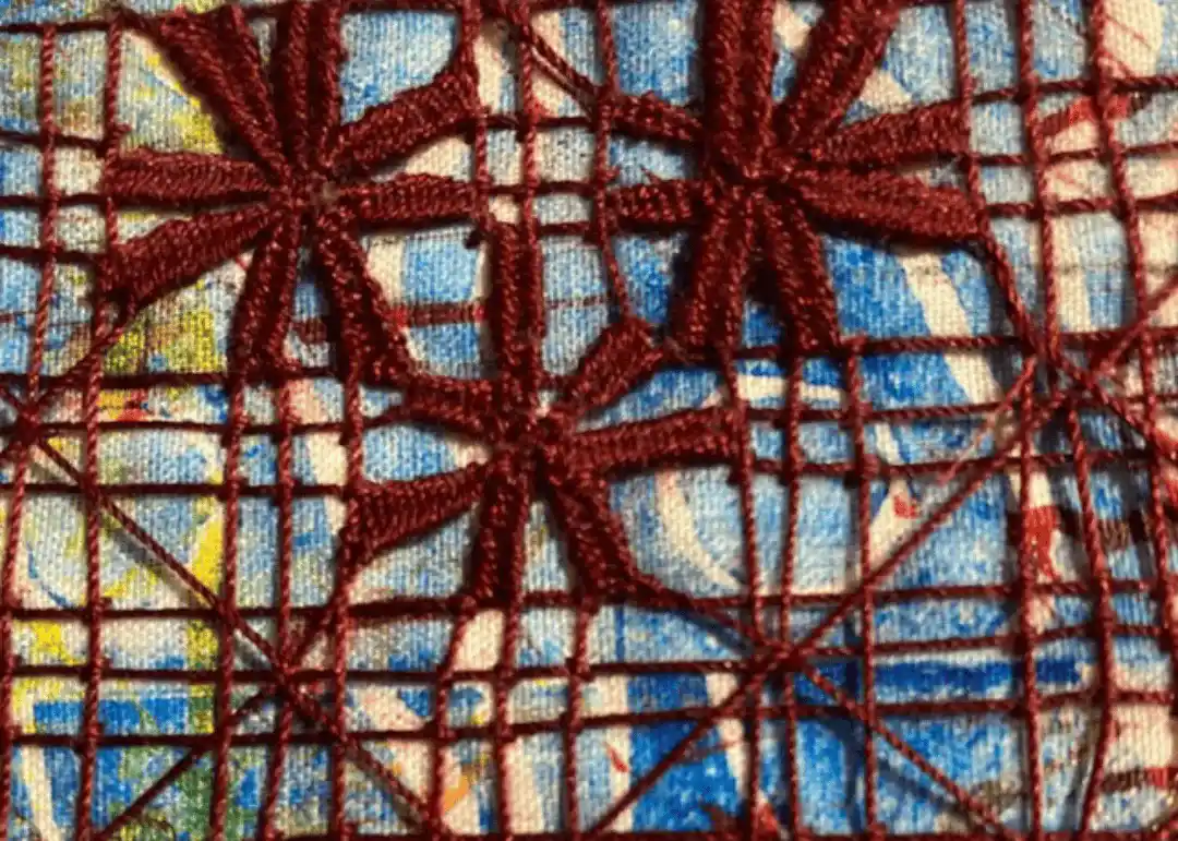 Textiles Workshop: Creating Grids Using Laid Work