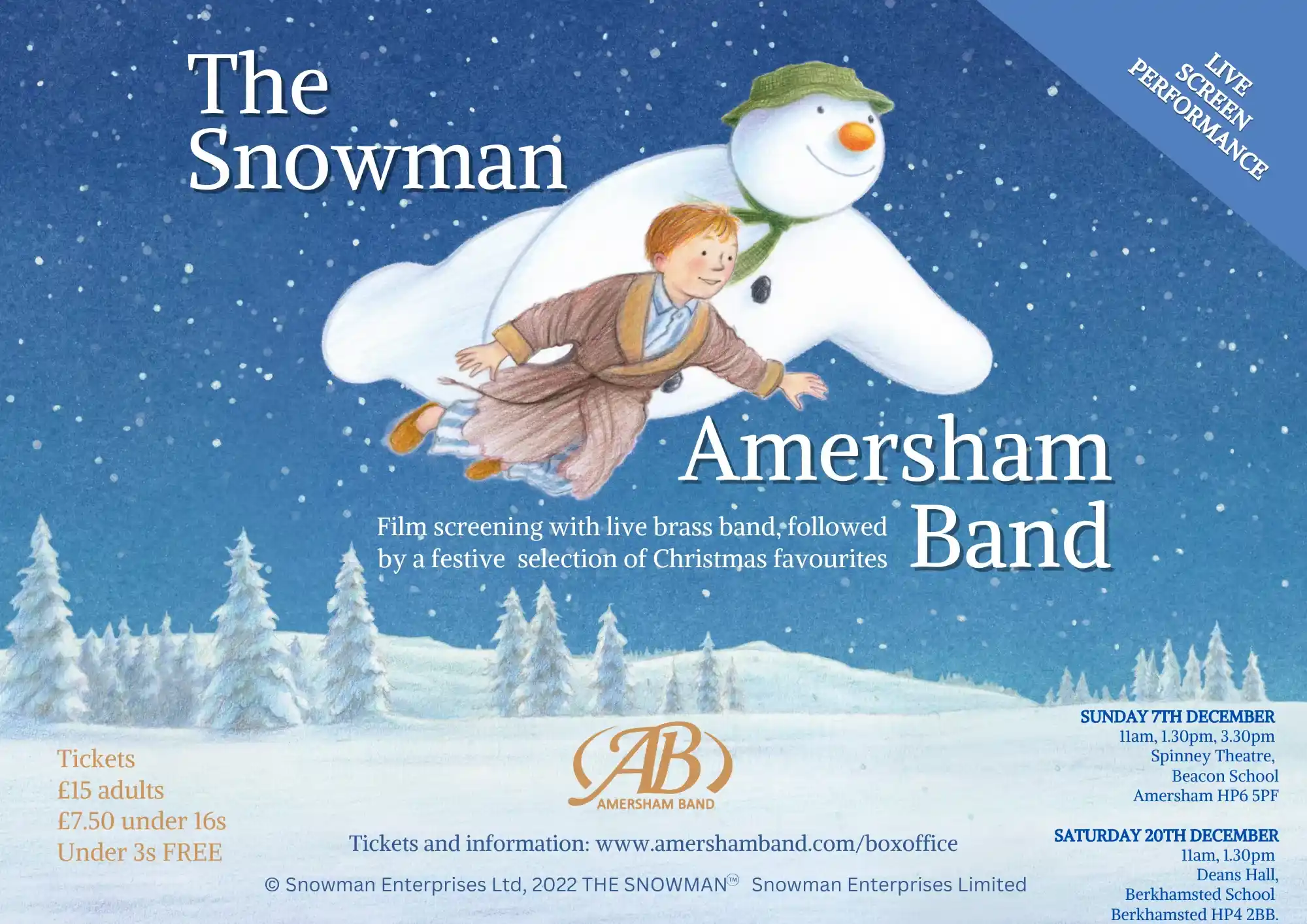 The Snowman With Live Brass Band