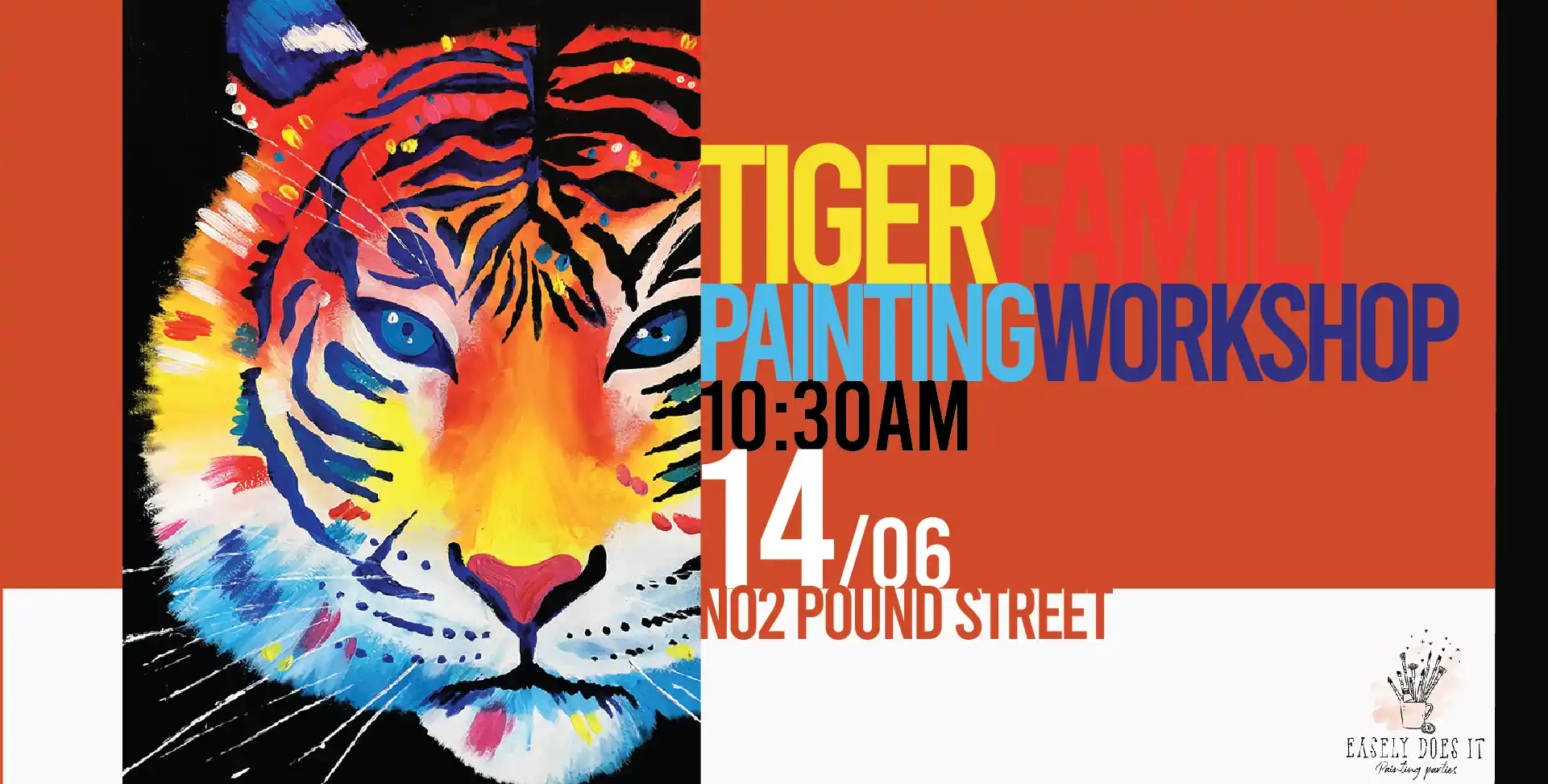 Tiger Family Painting Workshop @ No2 Pound Street