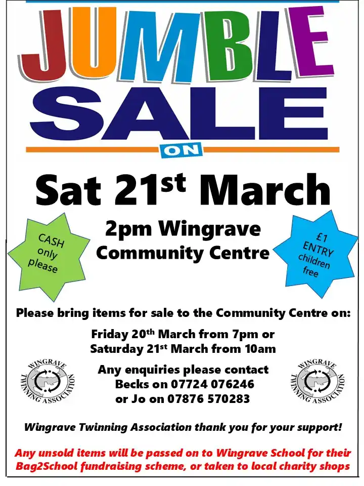 Wingrave Jumble Sale