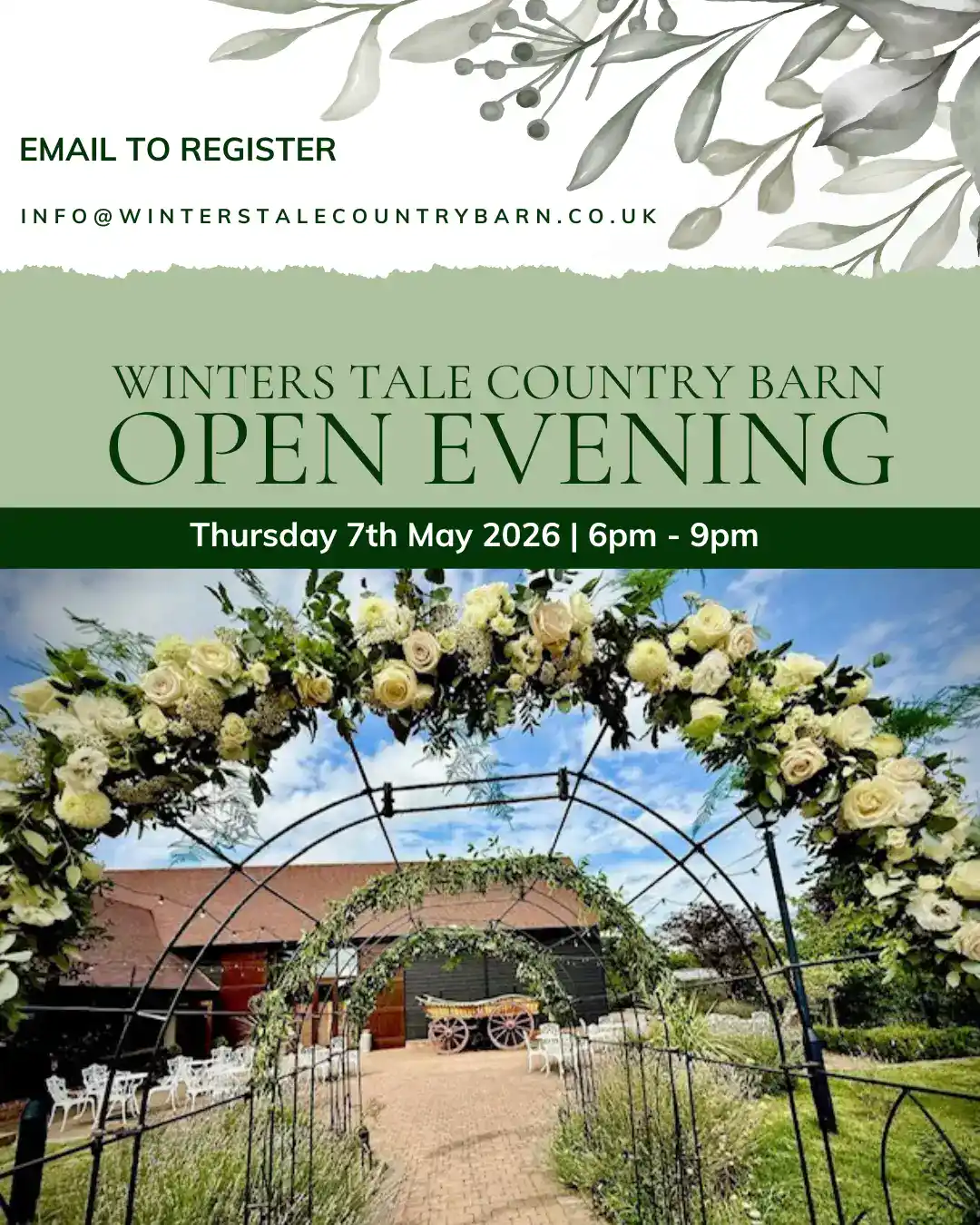 Winters Tale Country Barn   OPEN EVENING