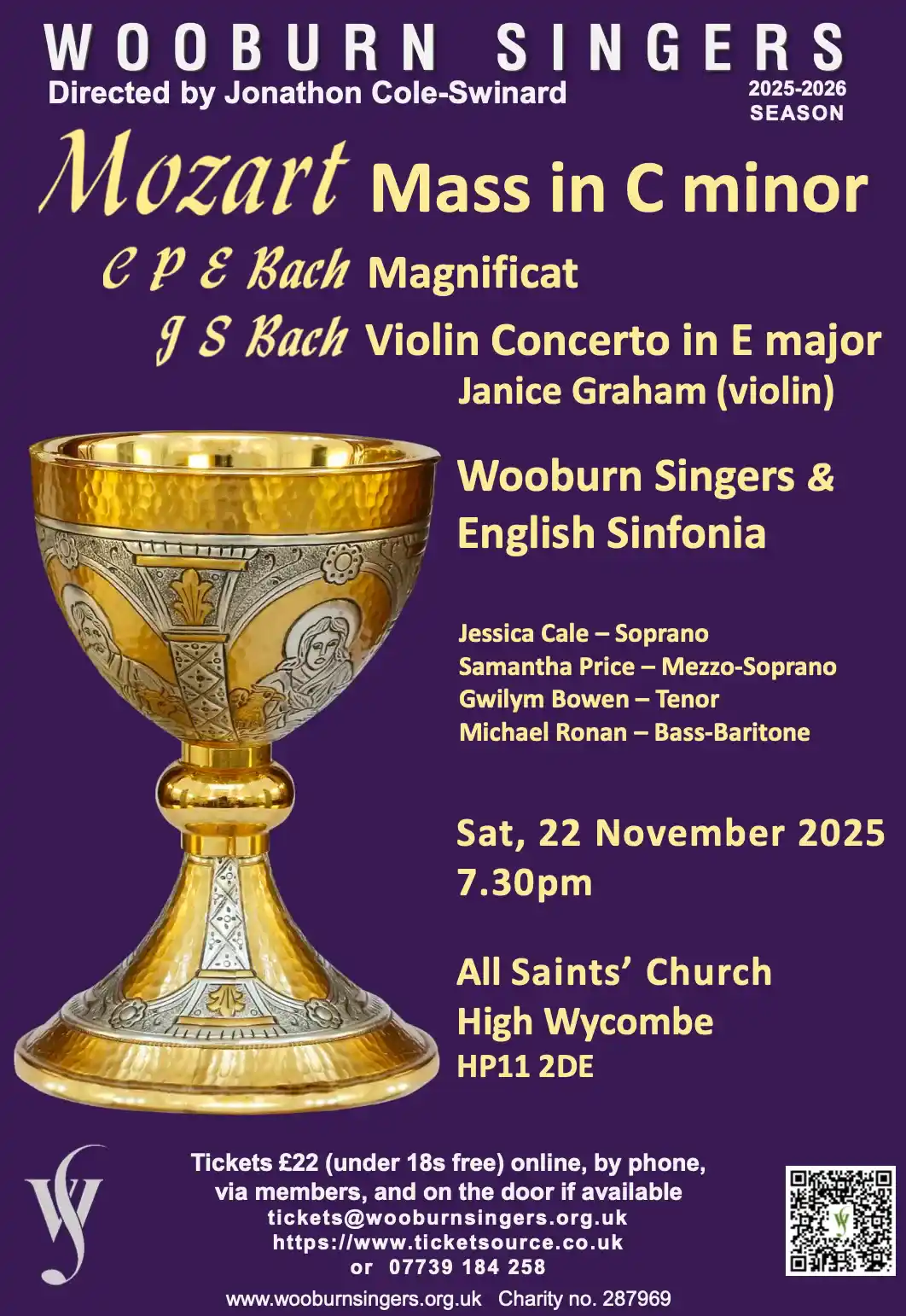 Wooburn Singers Autumn Concert - C.P.E. Bach & Mozart
