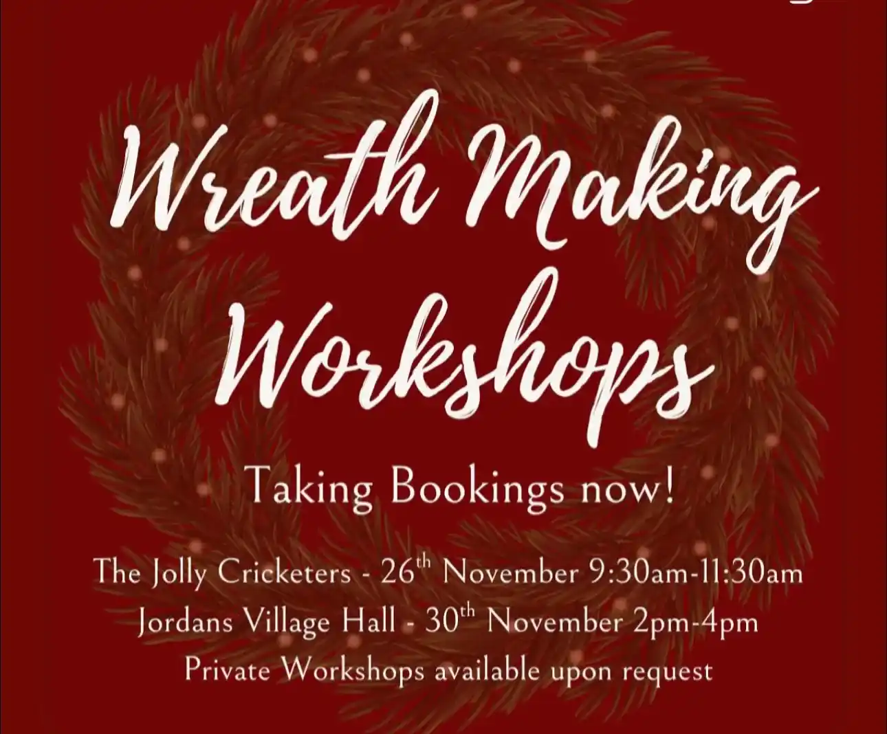 Wreath Making Workshops