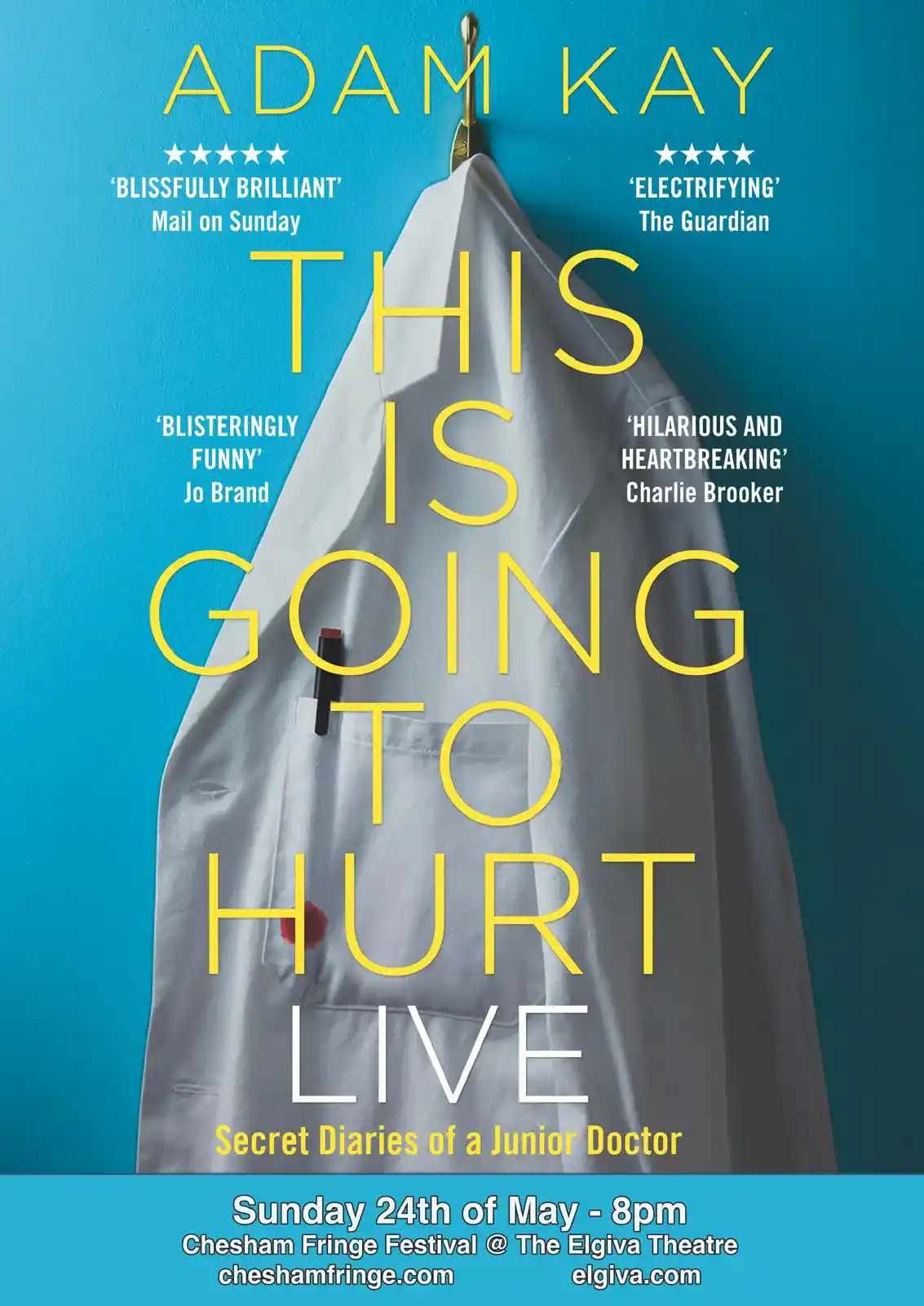 Adam Kay&rsquo;s comedy poster