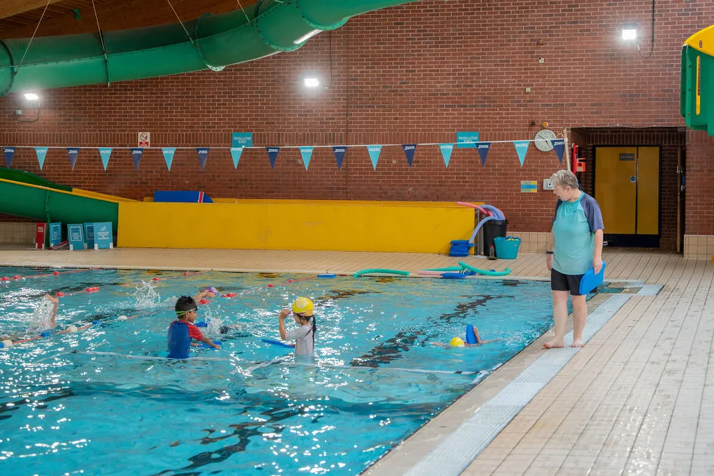 The swimming pool at swan leisure centre