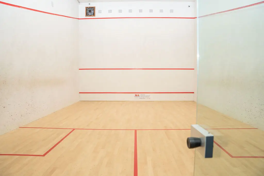 The squash courts at swan leisure centre